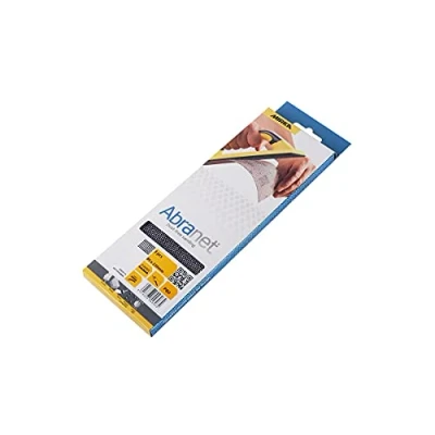 Image of Mirka Abranet net sandpaper strips 80x230mm / Hook &amp; loop Grit P80 3 pcs AE175F0380SL for dust free sanding of wood, walls, metal, aluminium, stainless steel, filler, varnish, plastic.