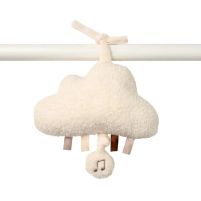 Image of Nattou Musical Cuddly, Built In Music Box, No Batteries Needed, Relaxing La Le Lu Melody, Huggable Sleep Soother, Activity Hanging Toy for Cot/Pram/Car Seat, Hand Washable, 15 cm, Ecru Cloud