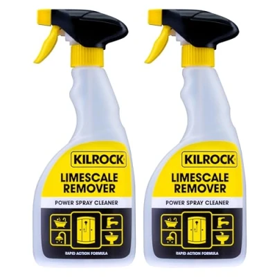Image of Kilrock 2 x Limescale Remover, Power Spray Cleaner, 500ml