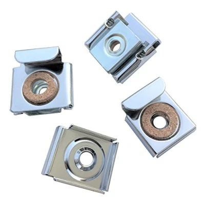 Image of Reflex SalesFrameless Unframed Bathroom Mirror Glass Wall Hanging Fixing Kit Hardware Metal Chrome Silver Effect Spring Loaded Clips with Screws and Plugs, Instructions Included