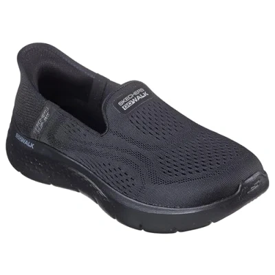 Image of Skechers GO WALK FLEX Trainers, Women&#039;s, Size: 5, Black Textile