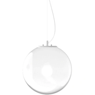 Image of Mapa Clear 30cm Globe Pendant Ceiling Light Opal