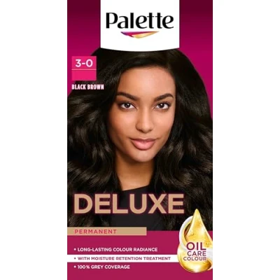 Image of Palette Deluxe Creme Colouration 3 0 Black Brown Hair Dye