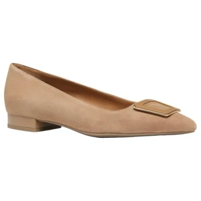 Image of Geox Women&#039;s D Charyssa C Ballet Flat, Mud, 4 UK