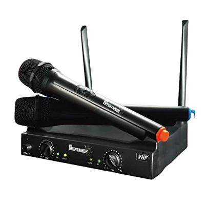 Image of Mr Entertainer WY60D Dual Professional Wireless Microphone System. Perfect For Use With Karaoke Machines
