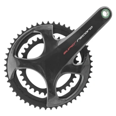 Image of Campagnolo Super Record Carbon Ultra Torque TI 12 Speed Chainset , Black, 172.5 mm 50 34T