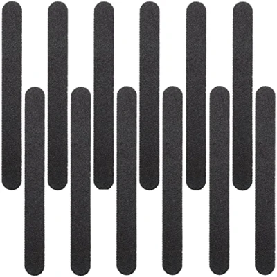 Image of Nail Files for Acrylic and Gel Nails 12 Emery Boards Nails, Professional Natural Strong File, 100/180 Grit File x