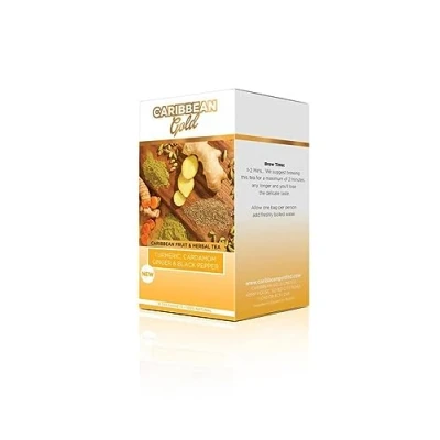 Image of Caribbean Gold Fruit and Herbal Teas (Tumeric, Cardamom, Ginger Black Pepper)