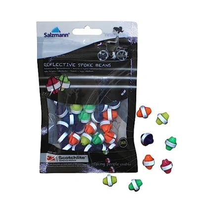 Image of Salzmann 3M Spoke Beads Reflective and colourful Made with Scotchlite Pack of 36