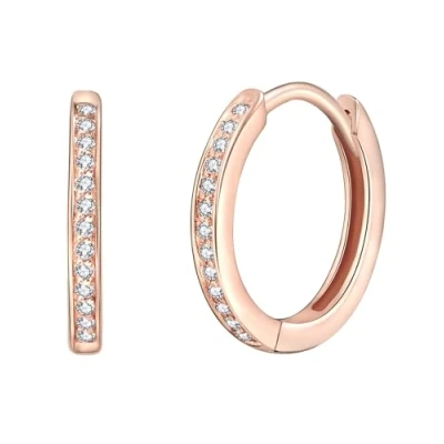 Image of Rafaela Donata Female 925/ Sterling Silver Facetted Zirconia (CZ) Hoop earring