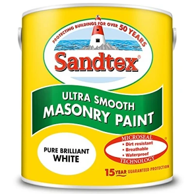 Image of Sandtex Retail Ultra Smooth Masonry Brilliant White 2.5 L