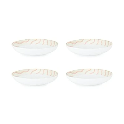Image of Haden Poodle and Blonde Belissima in Crema 4 Piece Bowl Set