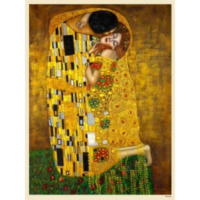 Image of onthewall Gustav Klimt The Kiss Art nouveau Poster Print 40x30cm (PDP 009)