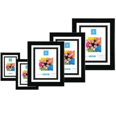 Image of Black Modern Contemporary Photo Picture Frame 6x4