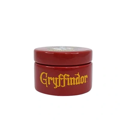 Image of Harry Potter Ceramic Trinket Box Round Gryffindor With Lid 6cm Décor