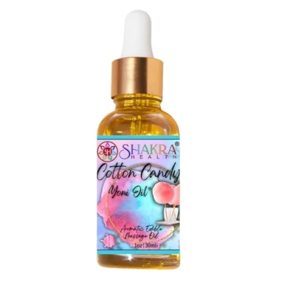 Image of Yoni Oil Cotton Candy 30ml Body Massage Oil: Moisturise &amp; Balance PH, Feminine Scent, Natural Fresh Smell. Vegan, Organic