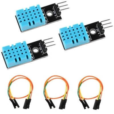 Image of Electrones 3 x KY 015 DHT11 DHT 11 Pin Digital Temperature and Relative Humidity Sensor Module 3.3V 5V compatible with Arduino