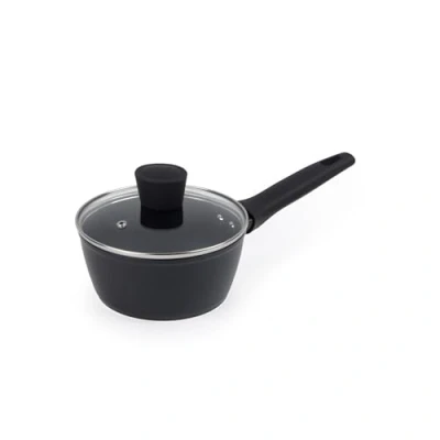 Image of Russell Hobbs RH03258EU7 Verde Thermocollar 16cm Saucepan with Lid Healthy Ceramic Non Stick Coating, PFAS Free, Recycled Aluminum Body, Induction Cooking Pot, Temperature Indicator Cookware