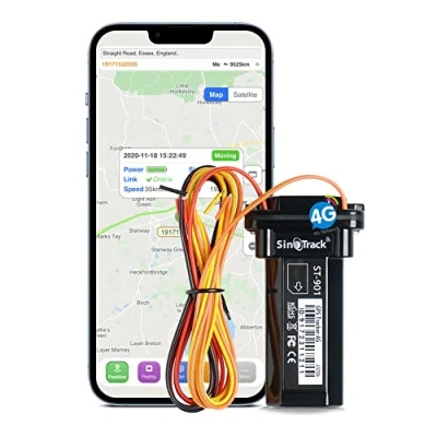 Image of SinoTrack 4G GPS Tracker for Vehicles, ST 901L LTE Mini Waterproof Locator Real Time Location Device Car Motorcycle Truck Taxi with No Monthly Fee Tracking System