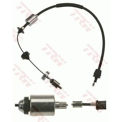 Image of 3067000Q0C, 3067000QAD Clutch Cable TRW GCC110 RENAULT: CLIO 2, Kangoo I Express,
