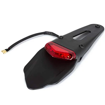 Image of Rear Fender LED Brake Red Tail Light Motocross Universal Motorcycle Enduro