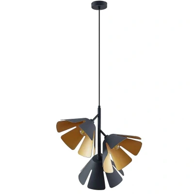 Image of Lucande Jemmily pendant lamp, three bulb