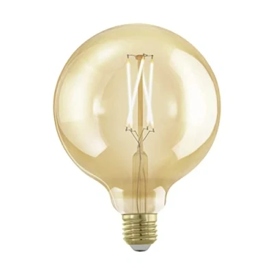 Image of EGLO Globe LED bulb E27 G125 4 W 1,700 K filament gold