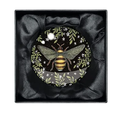 Image of Catherine Rowe Honey Bee Crystal Dome Paperweight