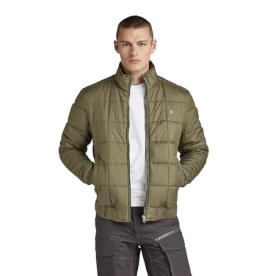 Image of G STAR RAW Men&#039;s Meefic quilted jkt, Green (shadow olive D23965 B958 B230), L