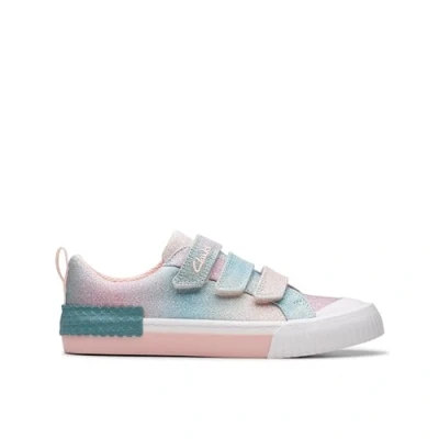 Image of Clarks Girls Surfingtide K. Sneaker, Pastel, 9 UK