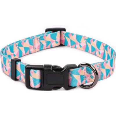 Image of COSYHOMELONDON Dog Collar for Small Dogs, Cute Medium Large Pet Collar, with Patterns, Soft Adjustable Boy Girl Female Male Puppy (stripe, s)
