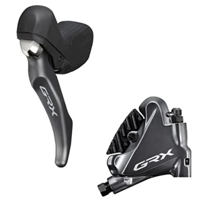 Image of Shimano GRX ST RX810 LA dropper post lever bled with BR calliper, left hand