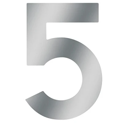 Image of Meister Stainless Steel House Number, 3D Design, Easy Readability, Individual Combination Options Labelling Marking Front Door Wall Garden Gate, 424047
