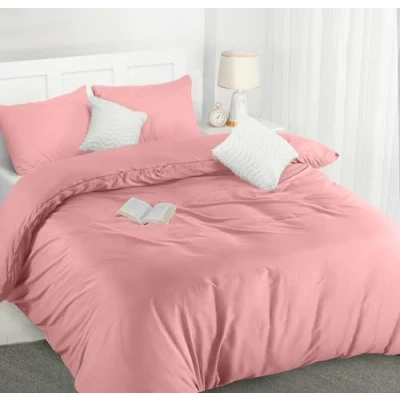 Image of Utopia Bedding Duvet Cover Double Soft Microfibre Polyester with Pillow cases Quilt Set (Pink)