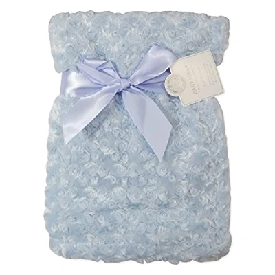 Image of E&amp;A DISTRIBUTION LIMITED Baby Blanket Newborn Soft Fluffy Boy in Rose Bud Design 75 x 100cm for Babies from