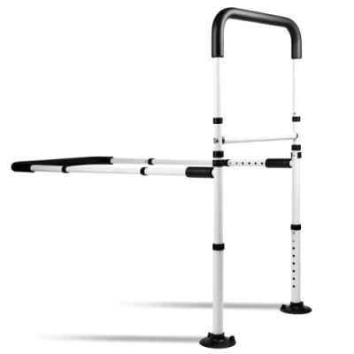 Image of LandTale Bed Assist Rails Adjustable, Safety Handle with Leg, Fall Prevention Hand Guard Grab Bar Cane, for Elderly, Adults, Senior, Handicap, Disabled, Fit King, Queen, Full, Twin