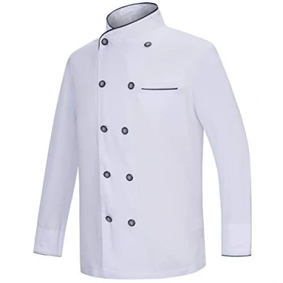 Image of MISEMIYA Uniform Chef Jackets Man Long Sleeves Ref.842B Small, White
