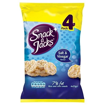 Image of Snack a Jacks Salt &amp; Vinegar (4x22g) Pack of 2
