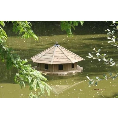 Image of Buttercup Farm Somerton Floating Duck Eight Nest Pressure Treated Red Pine L180 x W180 H90 cm