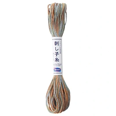 Image of Olympus Sashiko Thread 20m Skein Col. 91 Colourful Variegated Japanese Embroidery &amp; Quilting