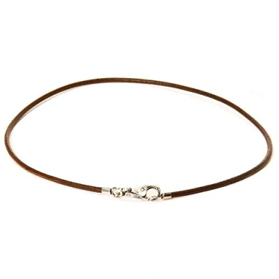 Image of Trollbeads Leather Necklace, Brown, 45 cm / 17.7 inch