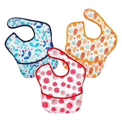 Image of PandaEar 3 Pack Super Light Weight Baby Bib, Waterproof, Washable, Stain Oil and Odor Resistant 5 36 MonthsMulti colorGirl