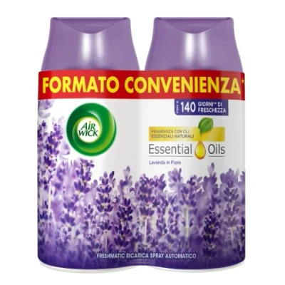 Image of Air Wick 2 Refills for Freshmatic Automatic Spray, Room Perfumer, Lavender Fragrance