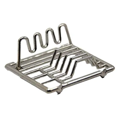 Image of Melody Jane Dolls House Chrome Dish Drainer Miniature Washing Up Kitchen Sink Accessory 1:12