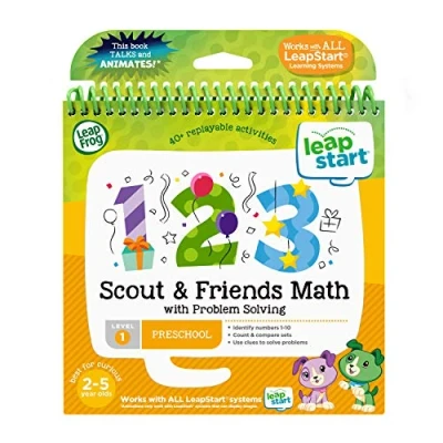 Image of LeapFrog 80 460700 LeapStart Friends Book, 3D Scout Math with Problem Solving, Level 1