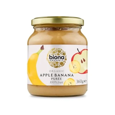 Image of Biona Organic Apple and Banana Puree 360g (Pack of 6)