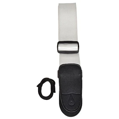 Image of Chord Nylon Webbing Adjustable Guitar Strap White