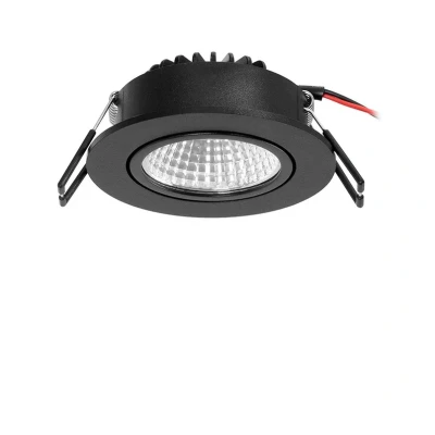 Image of Arcchio LED downlight Zarik, black, 2,700K