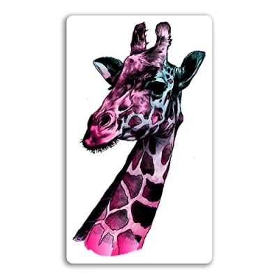Image of 2 x 10cm Giraffe Vinyl Stickers Art Africa Wild Sticker Laptop Luggage #18098 (10cm Tall)