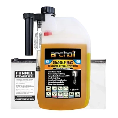 Image of Archoil AR6900 P Max Advanced Petrol Fuel Additive Concentrate, 1L Treats 1,000L of Fuel, Injector Cleaner, GPF Turbo EGR Valve Super Unleaded Convertor, Octane Booster (1Litre)